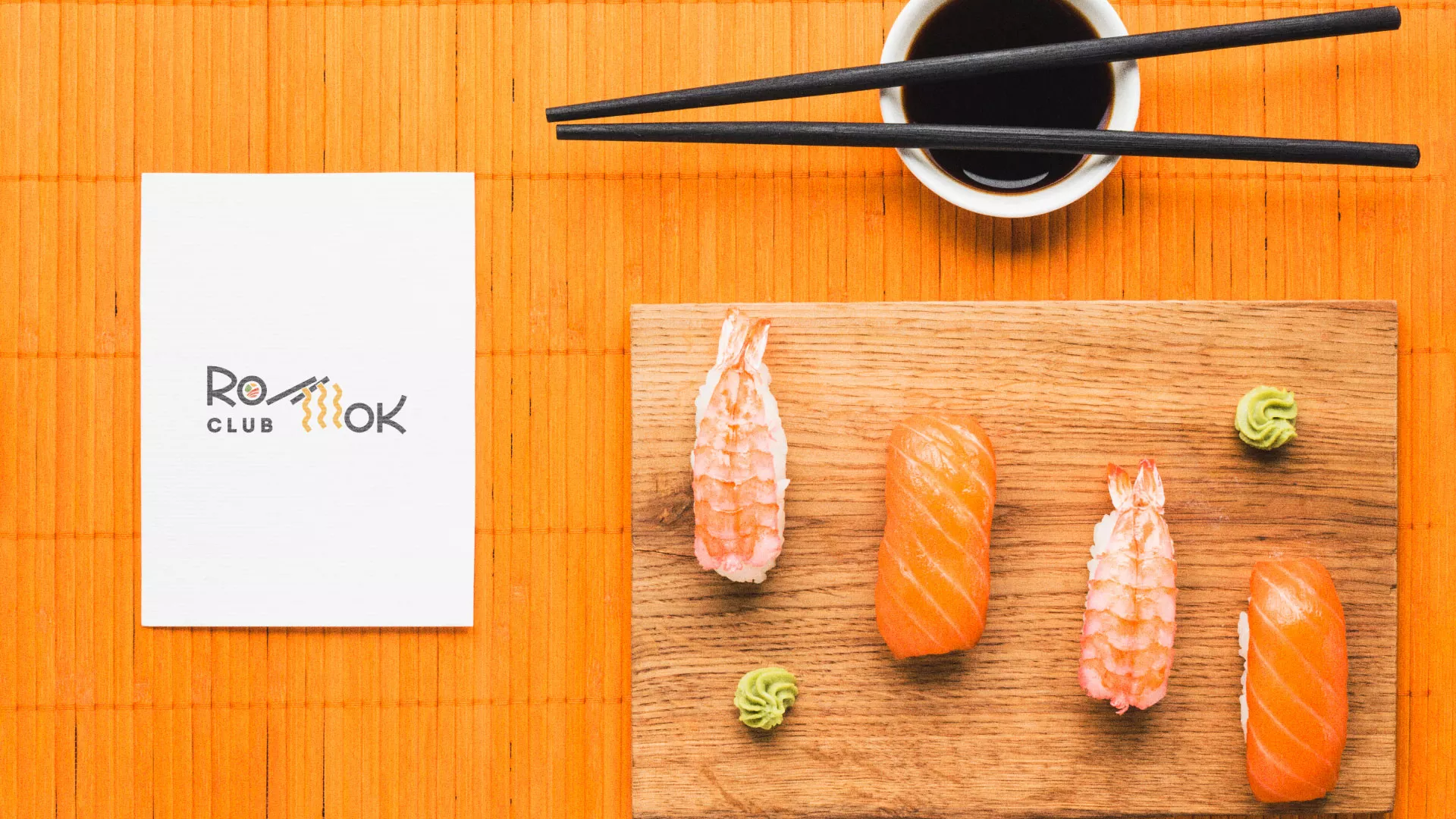 Создание логотипа суши-бара «Roll Wok Club» в Кронштадте